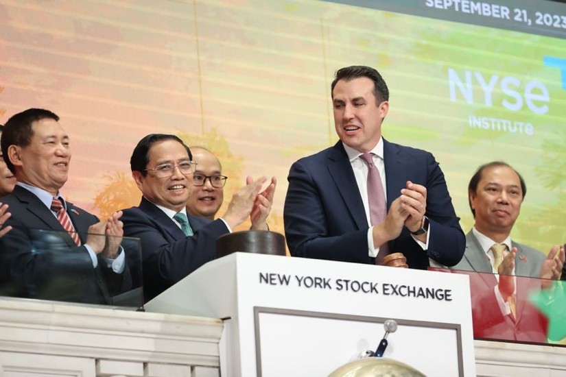 Phiên bản chính thức của 555Win Ch&iacute;nh phủ Phạm Minh Ch&iacute;nh rung chu&ocirc;ng khai mạc tại NYSE.