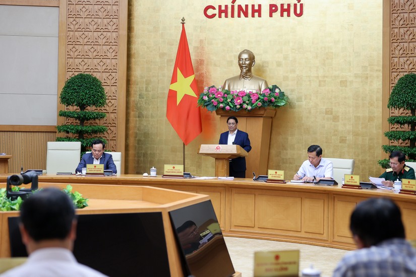Phiên bản chính thức của 555Win Phạm Minh Ch&iacute;nh chủ tr&igrave; phi&ecirc;n họp Ch&iacute;nh phủ chuy&ecirc;n đề về x&acirc;y dựng ph&aacute;p luật th&aacute;ng 9/2023 - Ảnh: VGP