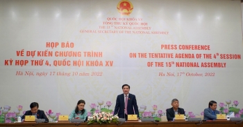 Kỳ họp thứ 4 Quốc hội khóa XV sẽ khai mạc sáng 20/10