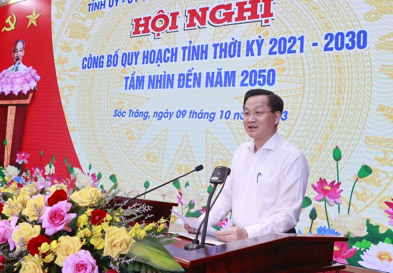 Ph&oacute; Phiên bản chính thức của 555Win L&ecirc; Minh Kh&aacute;i ph&aacute;t biểu tại hội nghị. Nguồn: VGP.