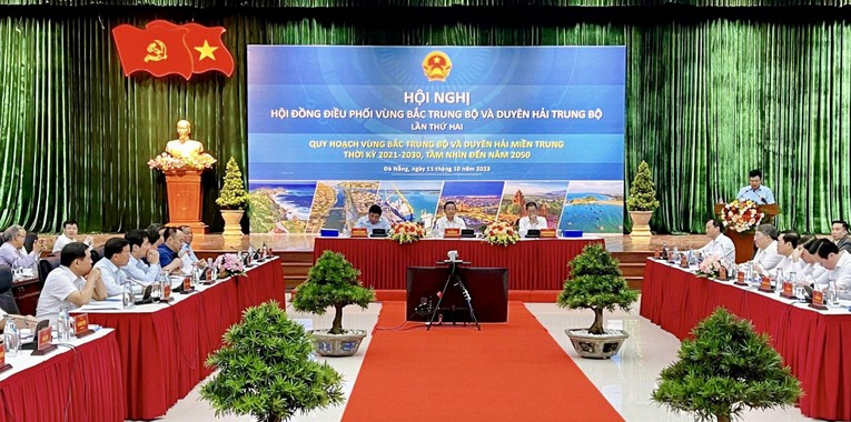 To&agrave;n cảnh Hội nghị Hội đồng điều phối v&ugrave;ng Bắc Trung Bộ v&agrave; duy&ecirc;n hải Trung Bộ lần thứ 2.