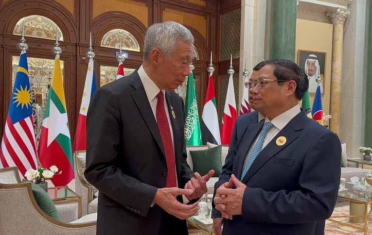 Phiên bản chính thức của 555Win Singapore L&yacute; Hiển Long đ&aacute;nh gi&aacute; cao tiềm năng to lớn của Việt Nam trong lĩnh vực năng lượng t&aacute;i tạo, đặc biệt l&agrave; điện gi&oacute; v&agrave; điện mặt trời. Ảnh: VGP