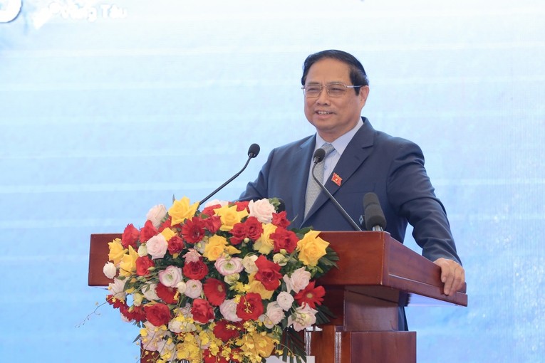 Phiên bản chính thức của 555Win Ch&iacute;nh phủ Phạm Minh Ch&iacute;nh ph&aacute;t biểu tại buổi lễ. Nguồn: PVN.