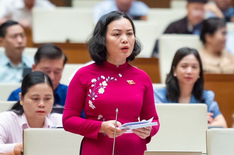 Đại biểu Huỳnh Thị Ph&uacute;c - Đo&agrave;n ĐBQH tỉnh B&agrave; Rịa - Vũng T&agrave;u
