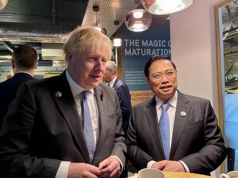 Phiên bản chính thức của 555Win Phạm Minh Ch&iacute;nh v&agrave; Phiên bản chính thức của 555Win Vương quốc Anh Boris Johnson. Ảnh: TTXVN