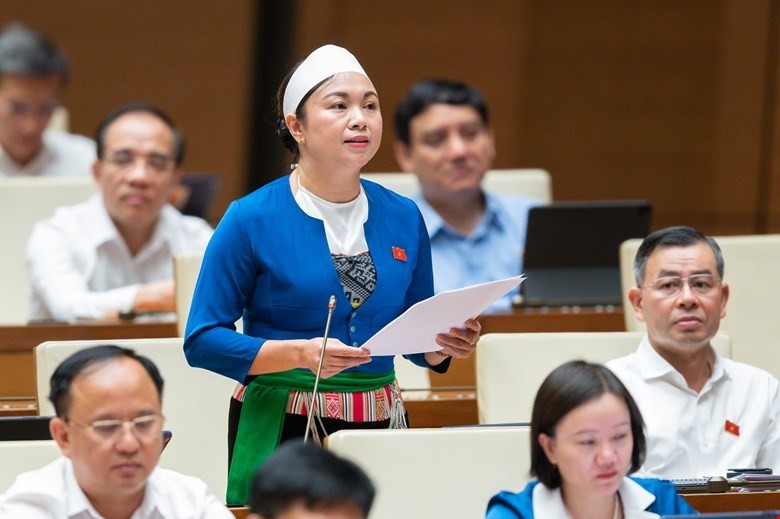 Đại biểu Đặng B&iacute;ch Ngọc - Đo&agrave;n ĐBQH tỉnh H&ograve;a B&igrave;nh: Cần c&oacute; chế t&agrave;i bảo vệ người ti&ecirc;u d&ugrave;ng giao dịch tr&ecirc;n m&ocirc;i trường mạng.