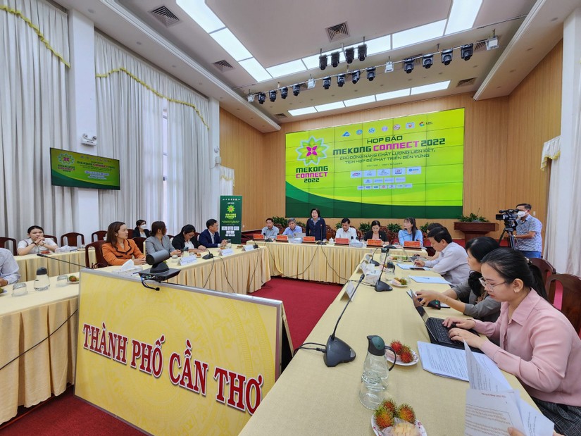 Họp b&aacute;o Diễn đ&agrave;n Mekong Connect 2022.