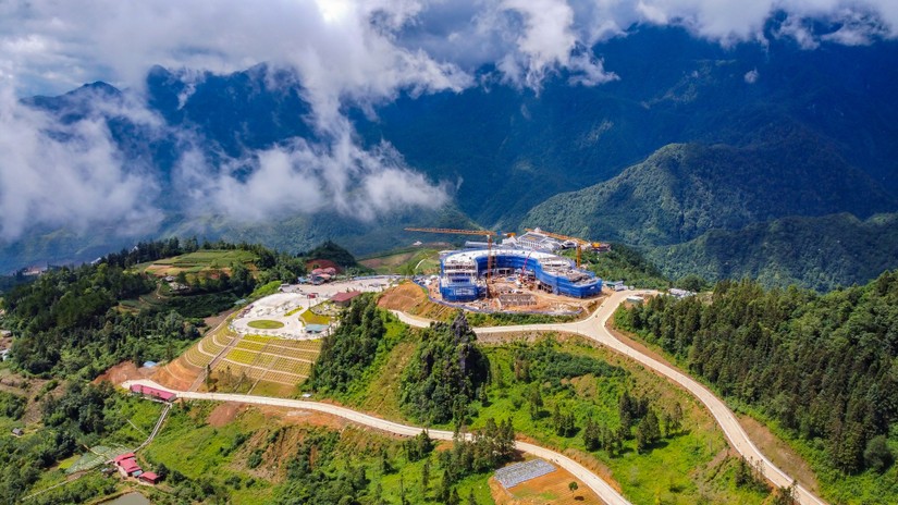 Dự &aacute;n Khu nghỉ dưỡng Lady Hill Sapa Resort do HBC l&agrave; thầu ch&iacute;nh thi c&ocirc;ng phần m&oacute;ng kết cấu ngầm, th&acirc;n v&agrave; ho&agrave;n thiện cơ bản. Ảnh: HBC