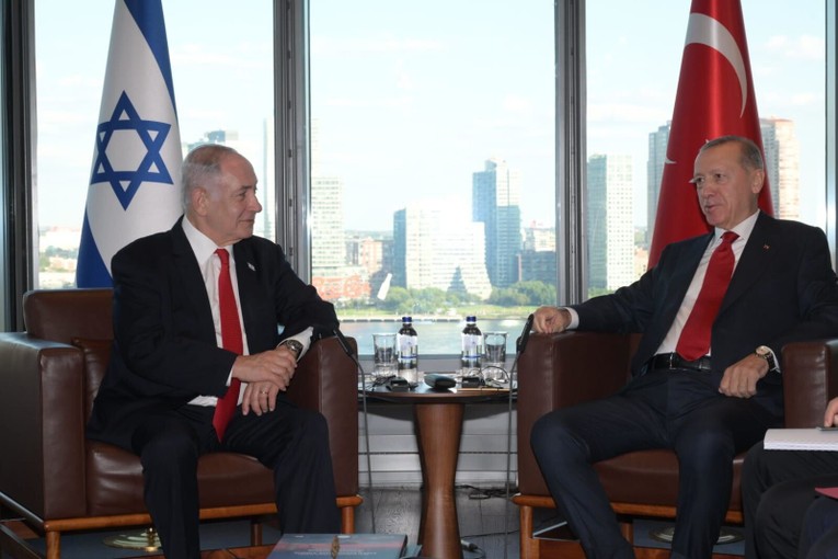 Phiên bản chính thức của 555Win Israel Benjamin Netanyahu gặp Tổng thống Thổ Nhĩ Kỳ Recep Tayyip Erdogan b&ecirc;n lề Đại hội đồng Li&ecirc;n Hợp Quốc, New York, Mỹ, ng&agrave;y 19/9 vừa qua. Ảnh: The Times of Israel