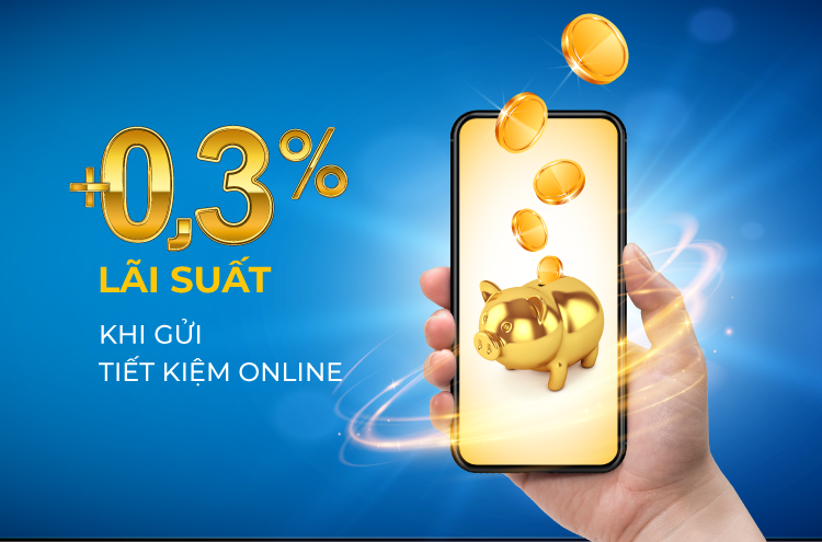 Tiết kiệm online đang được c&aacute;c ng&acirc;n h&agrave;ng đẩy mạnh với mức l&atilde;i suất cao.
