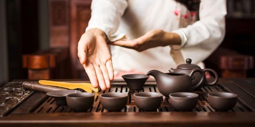Nghệ thuật thuật pha tr&agrave; của Trung Quốc.