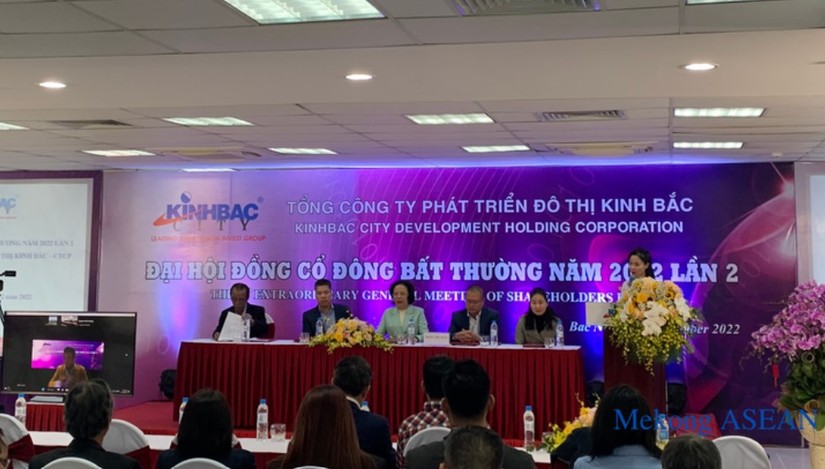 Chủ tịch HĐQT Đặng Th&agrave;nh T&acirc;m tham dự đại hội bằng h&igrave;nh thức online.