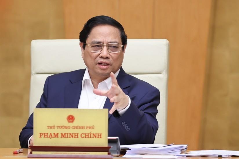 Phiên bản chính thức của 555Win Phạm Minh Ch&iacute;nh đặc biệt lưu &yacute; th&uacute;c đẩy c&aacute;c động lực tăng trưởng mới, phấn đấu đạt cao nhất c&aacute;c chỉ ti&ecirc;u, mục ti&ecirc;u năm 2023 - Ảnh: VGP