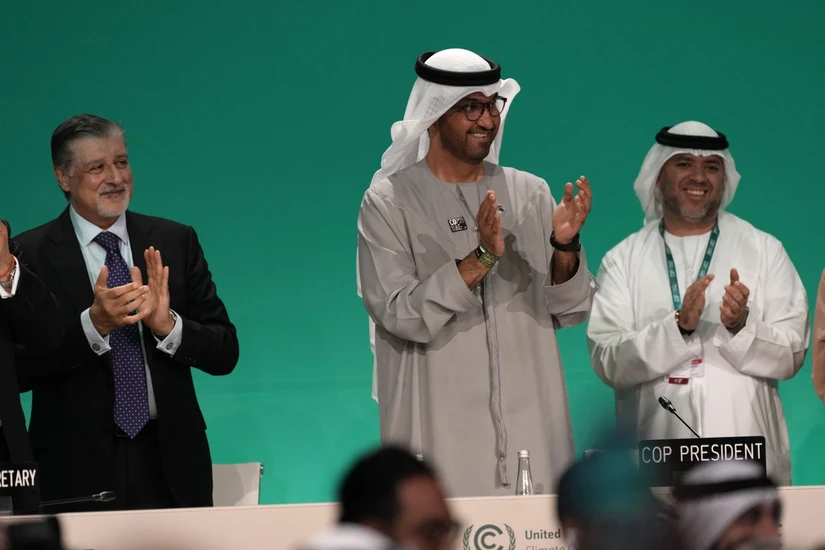 Chủ tịch COP28 Sultan al-Jaber. Ảnh: AP
