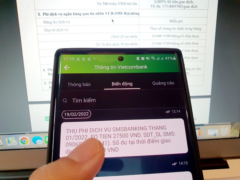 Ph&iacute; SMS Banking tại Vietcombank sẽ thay đổi kể từ thứ 2 tới (ng&agrave;y 1/1/2023).